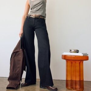 Abercrombie & Fitch Black Low Rise Ultra Loose Jeans